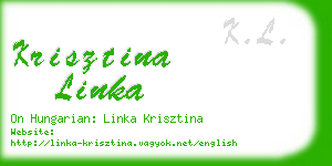 krisztina linka business card